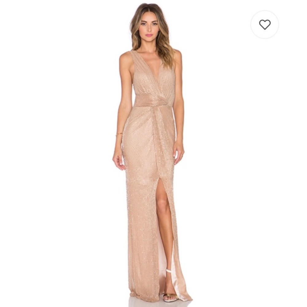 Parker Monarch Champagne/Blush Gown